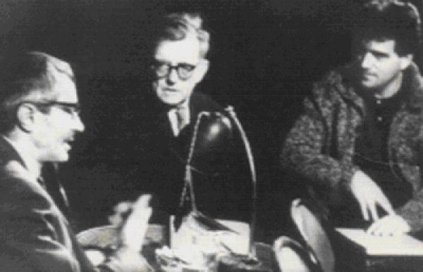Една историческа снимка – Евгени Немиров, Дмитрий Шостакович и диригентът Ромео Райчев преди генералната репетиция на „Катерина Измайлова” в Русе - 5 април 1965.