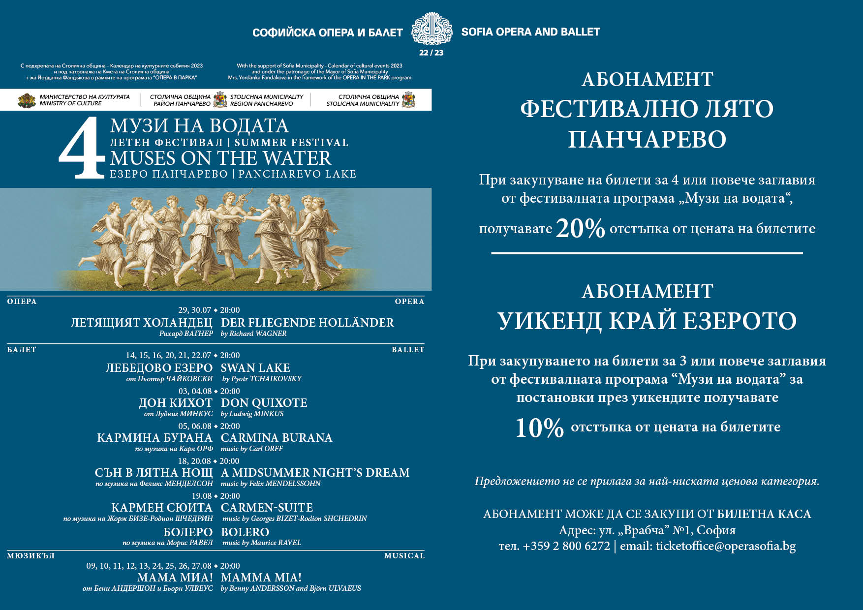 Muses on the Water - Lake Pancharevo